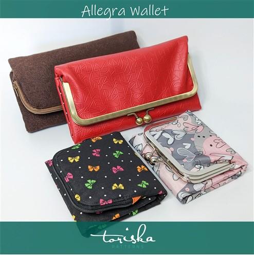 Womens Trifold Wallet Sewing PDF Pattern