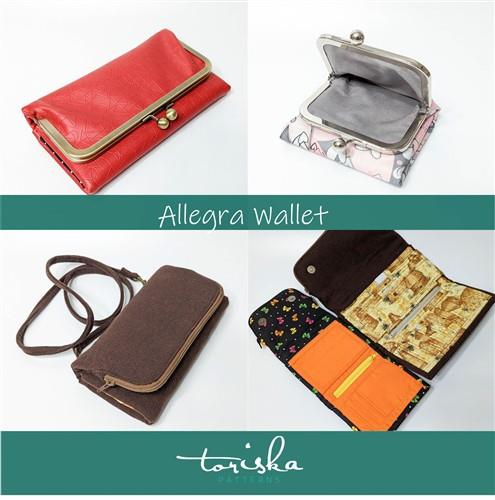 Womens Trifold Wallet Sewing PDF Pattern