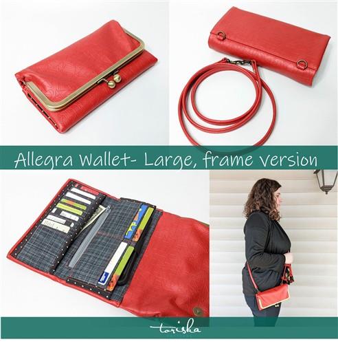 Womens Trifold Wallet Sewing PDF Pattern