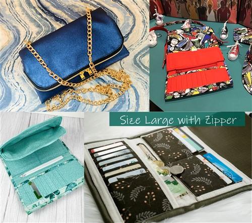 Womens Trifold Wallet Sewing PDF Pattern