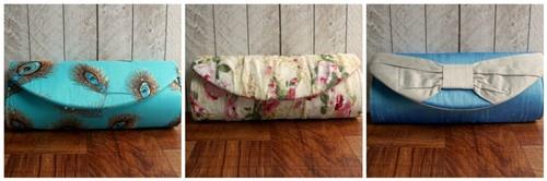 Barrel Clutch Purse Sewing PDF Pattern