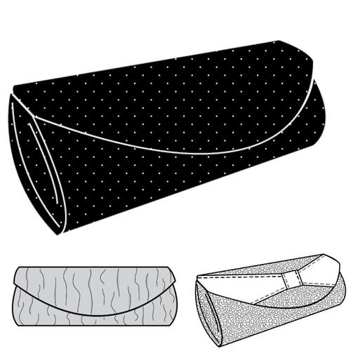 Barrel Clutch Purse Sewing PDF Pattern