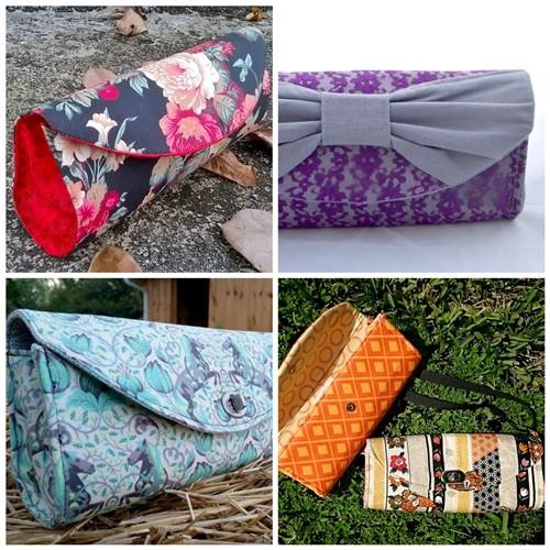 Barrel Clutch Purse Sewing PDF Pattern