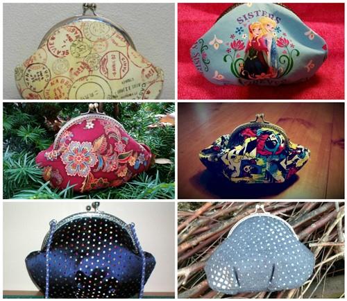 Round Frame Clutch Purse Sewing PDF Pattern