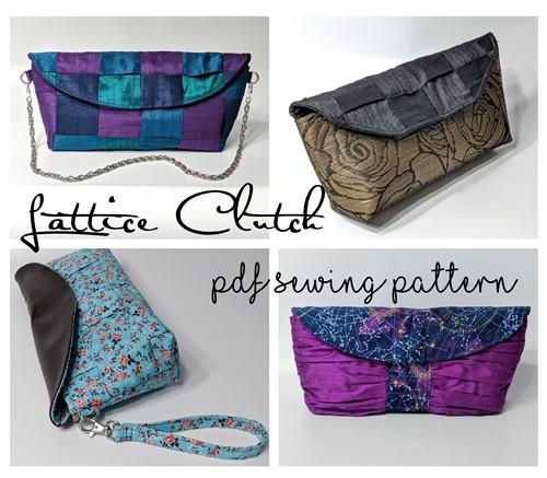 Beginner Clutch Purse Sewing PDF Pattern