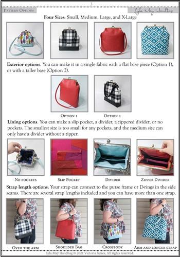 Rectangle Frame Handbag Sewing PDF Pattern