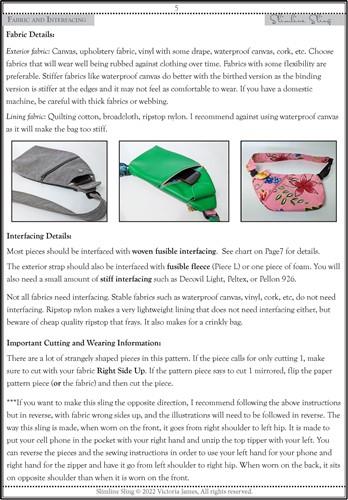 Sling Bag Sewing PDF Pattern