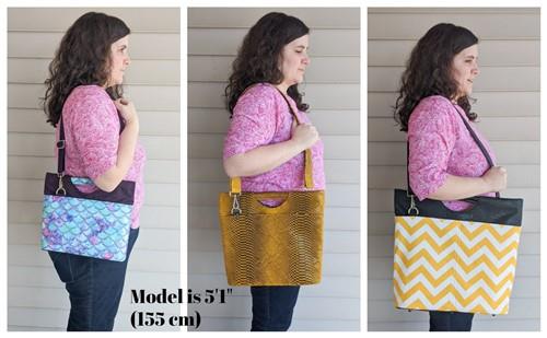 Unique Tote Bag Sewing PDF Pattern