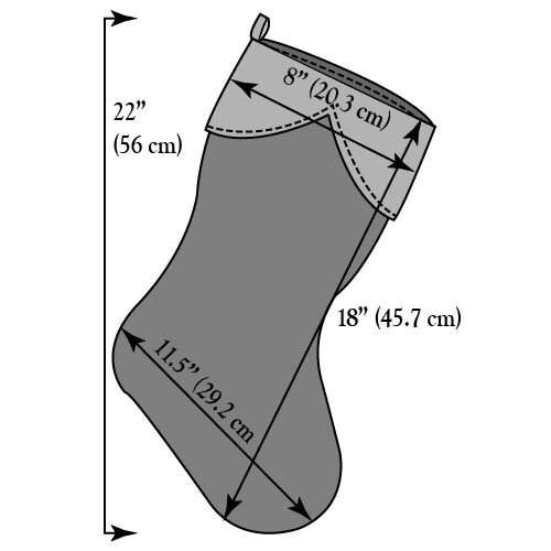 Christmas Stocking Sewing PDF Pattern