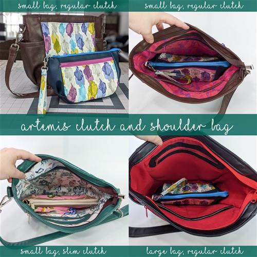 Artemis Clutch & Shoulder Bag Sewing PDF Pattern Bundle