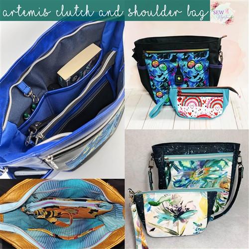 Artemis Clutch & Shoulder Bag Sewing PDF Pattern Bundle