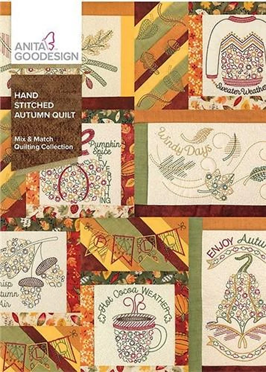 Hand stitched autumn quilt