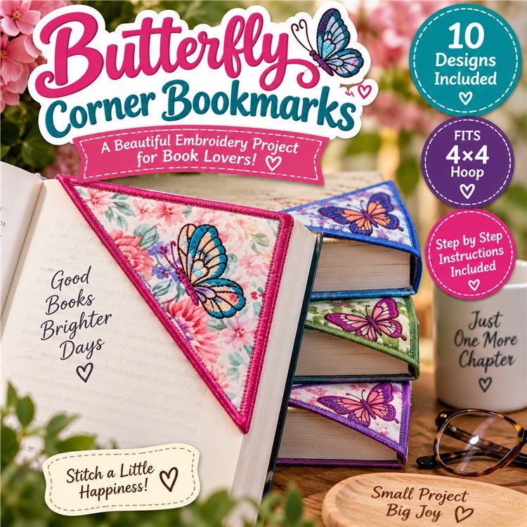 Butterfly Corner Bookmarks