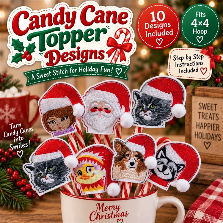 Candy Cane Toppers