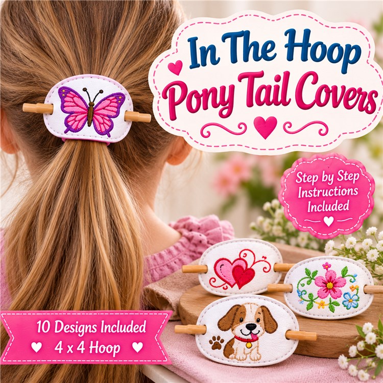 In The Hoop Pony Tail Covers