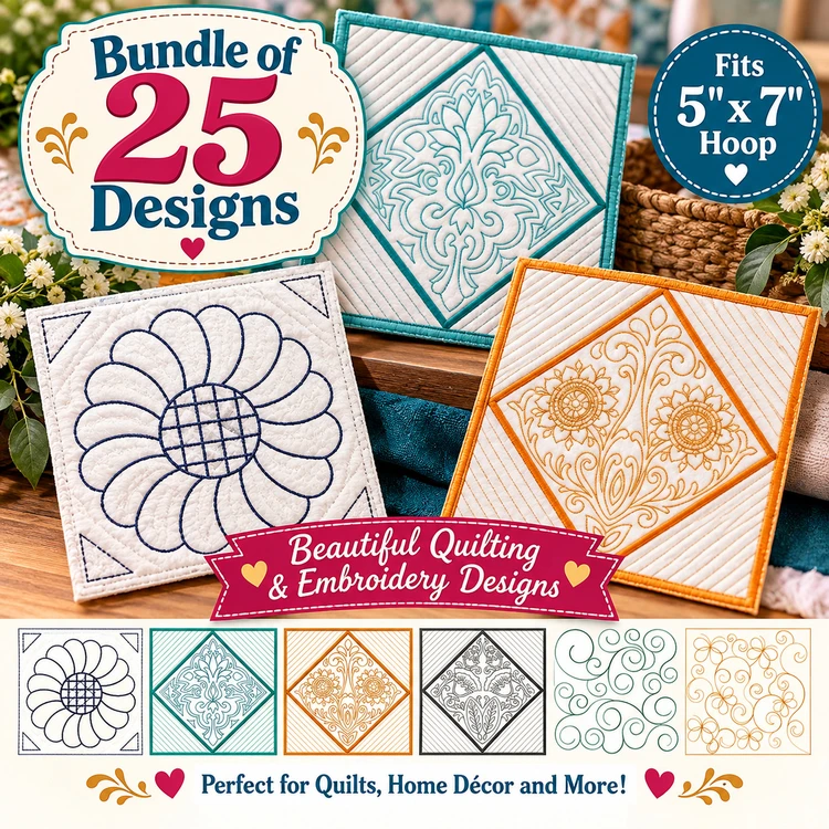 Quilt Blocks Embroidery Sets