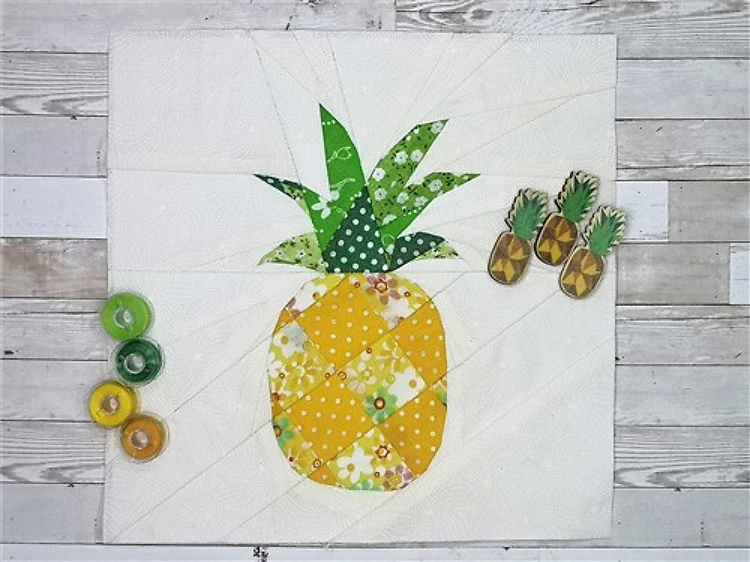 Pineapple Quilt Block FPP Pattern