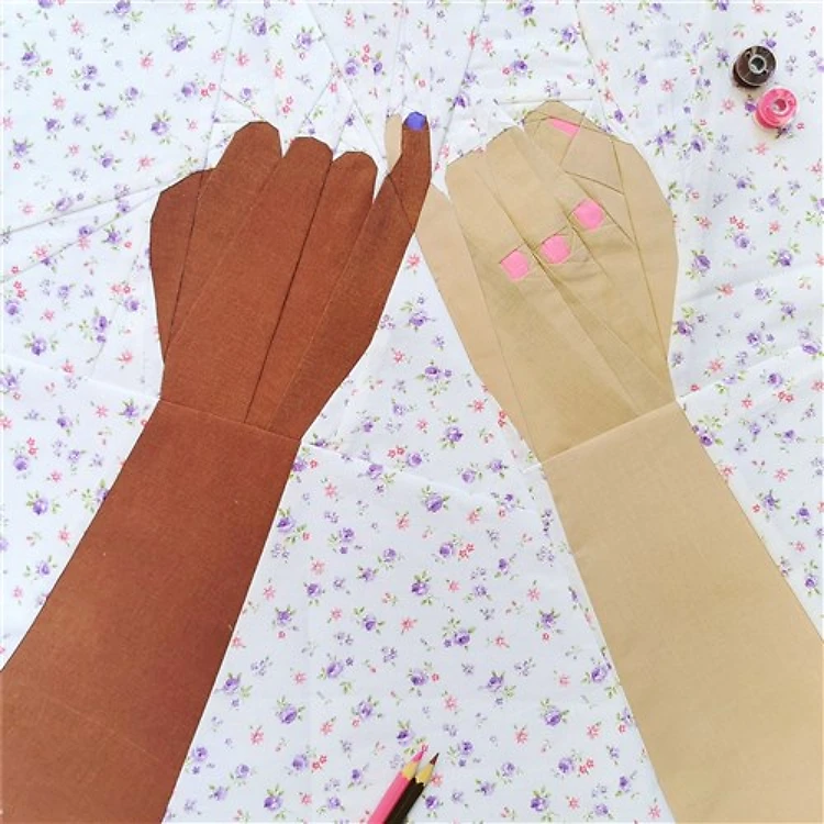 Pinky Promise Quilt Block FPP Pattern