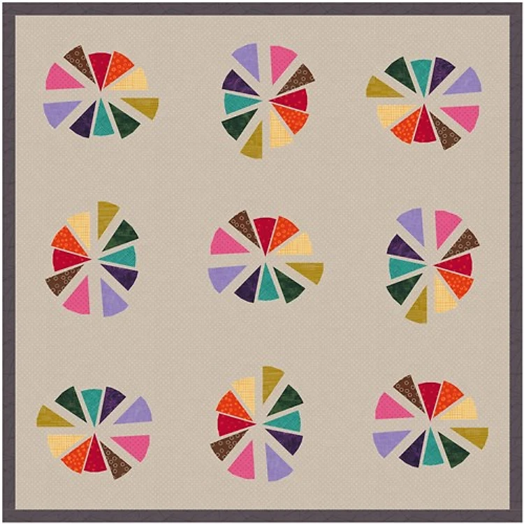 Slice of Pie Quilt Block FPP Pattern