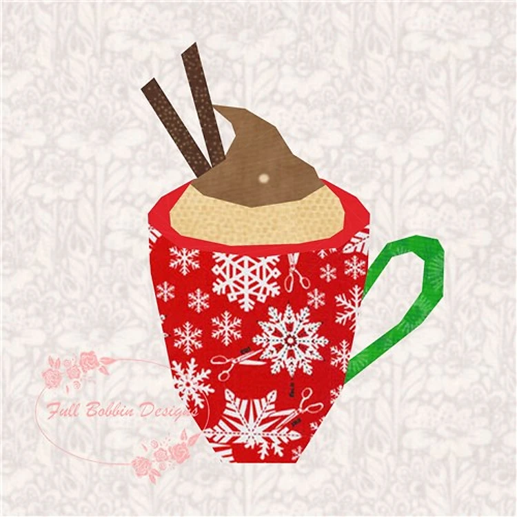 Hot Chocolate Quilt Block FPP Pattern