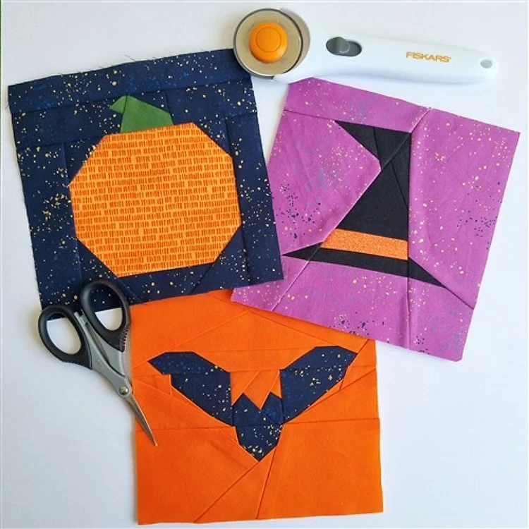 Bat Quilt Block FPP Pattern