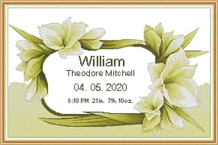 Birth Certificate Flowers PDF Sewing Pattern