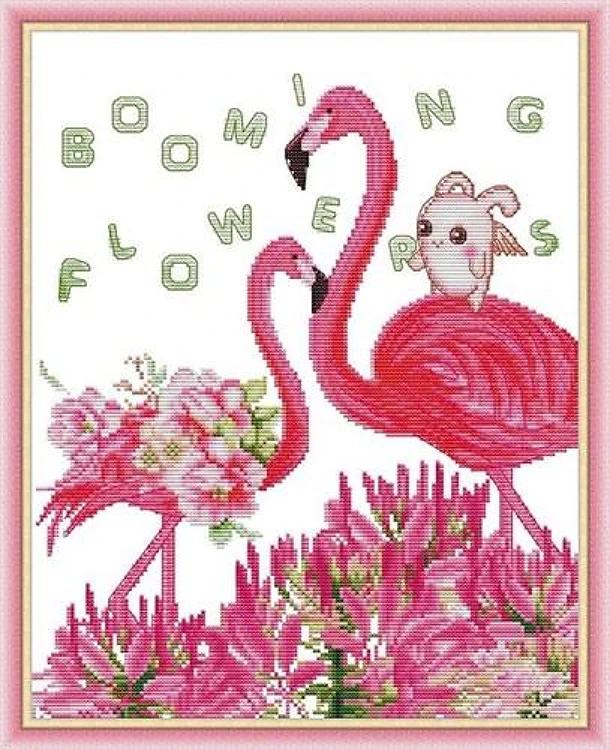 Flamingos In Spring Blossoms PDF Sewing Pattern