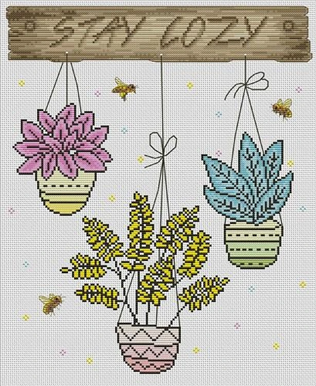 Three Basin Flowers PDF Sewing Pattern