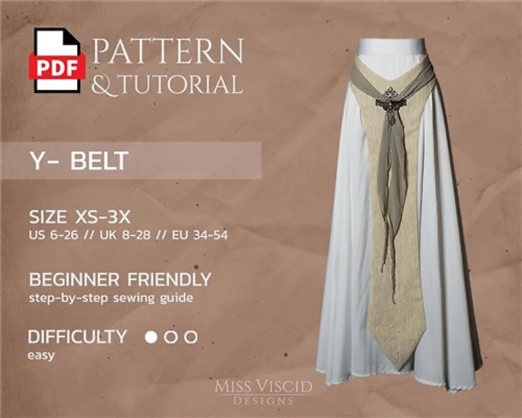 Hip Pattern For Fantasy Dress PDF Sewing Pattern