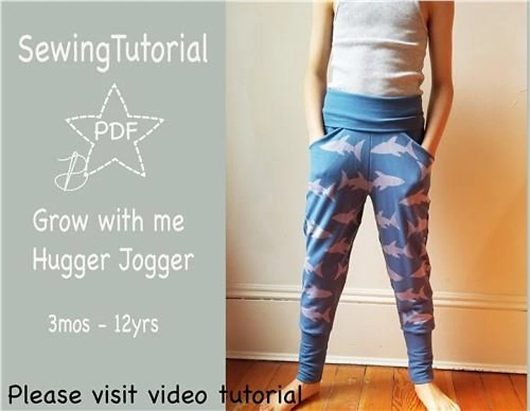 Grow With Me Hugger Jogger PDF Sewing Pattern