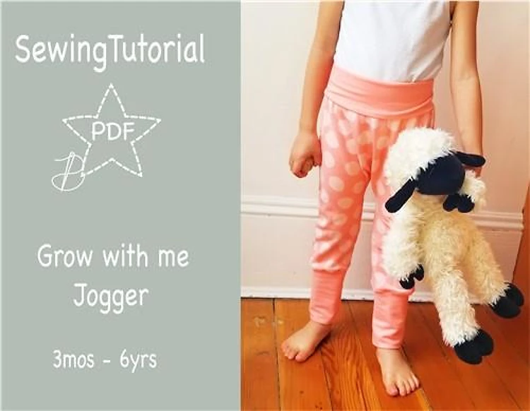 Grow With Me Jogger Pants PDF Sewing Pattern
