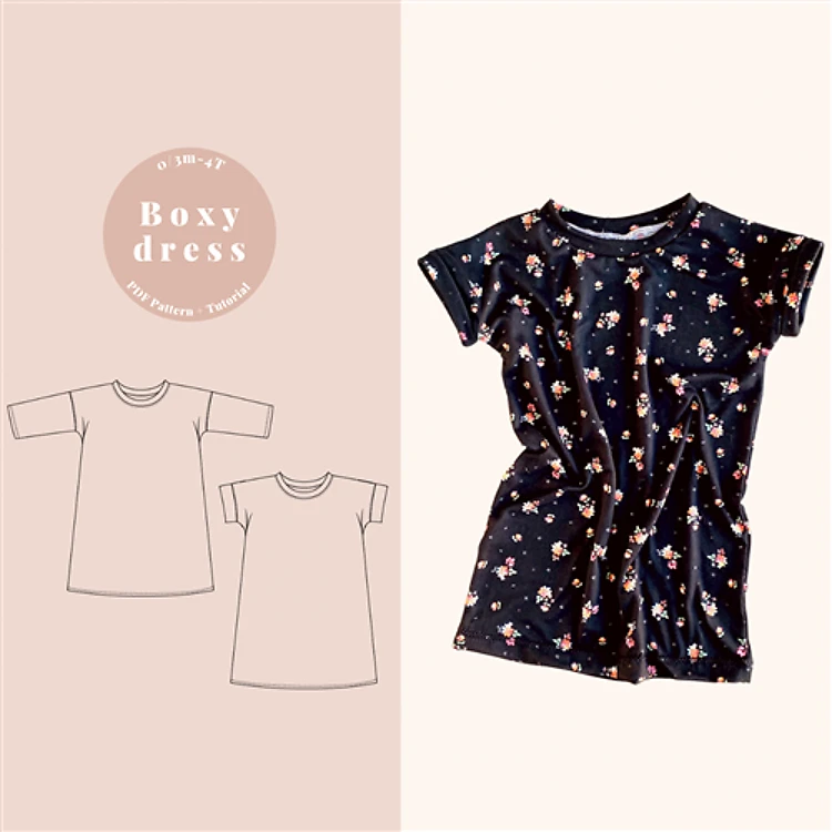 Baby Boxy Dress PDF Sewing Pattern