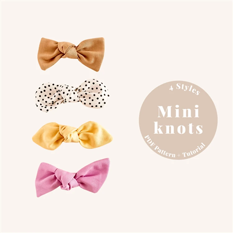 Mini Knot Bows PDF Sewing Pattern