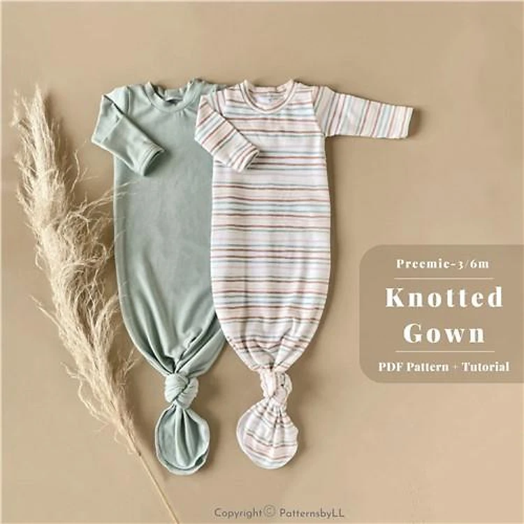 Knotted Baby Gown