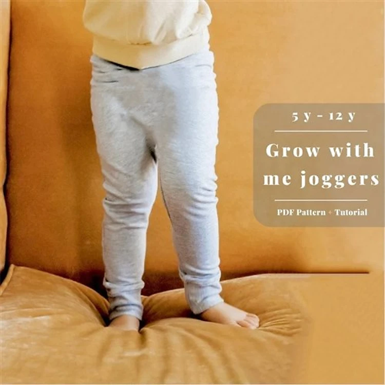 Kids Grow With Me Joggers PDF Clothing Pattern