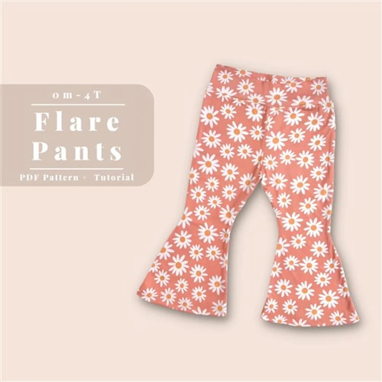 Baby Flare Pants PDF Clothing Pattern