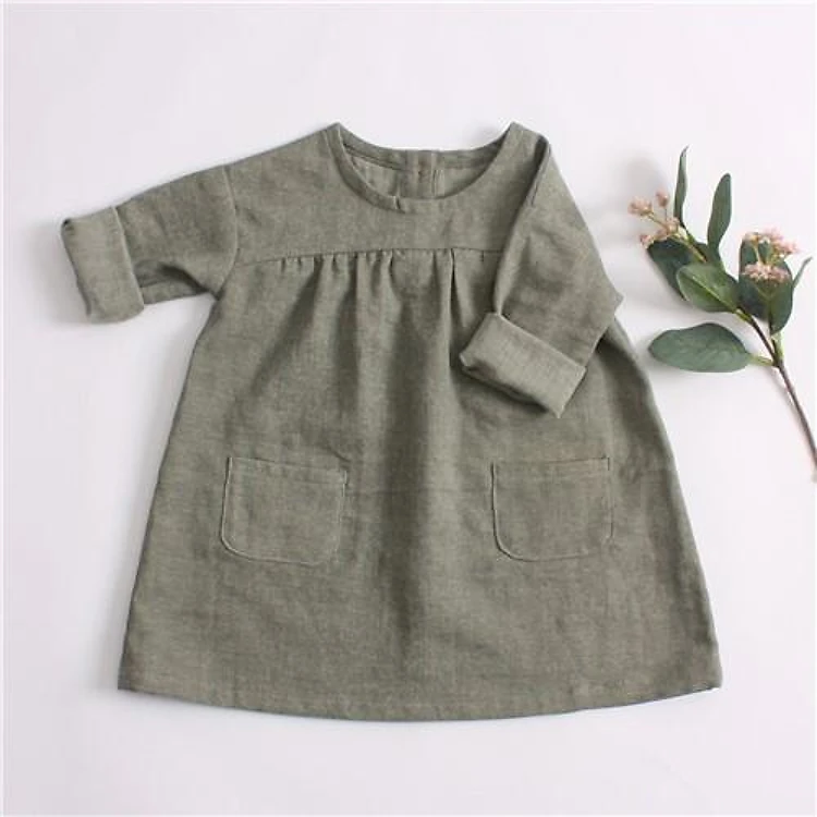 Baby Drop Shoulder Dress PDF Sewing Pattern