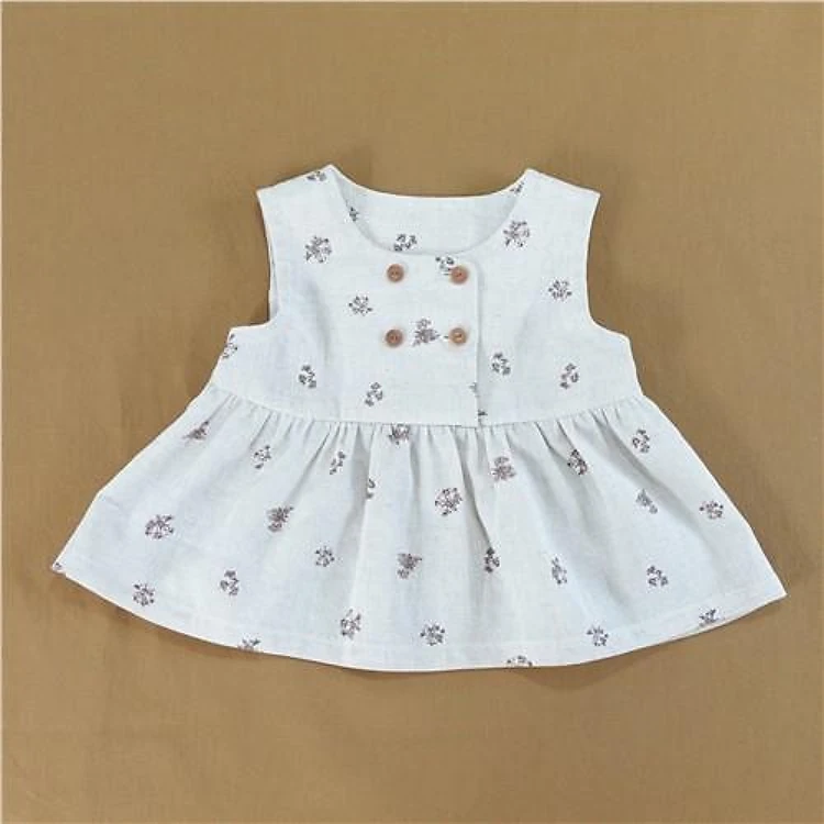Sleeveless Double Button Dress PDF Sewing Pattern