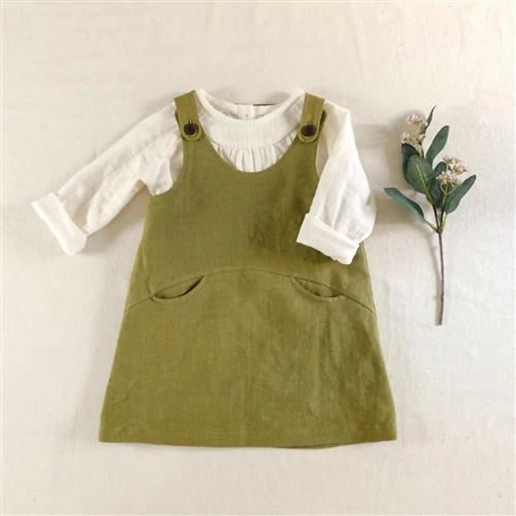 A Line Overall Jumper Dress Sewing Pattern