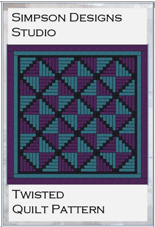 Twisted Quilt Pattern PDF by Simpson Designs Studio