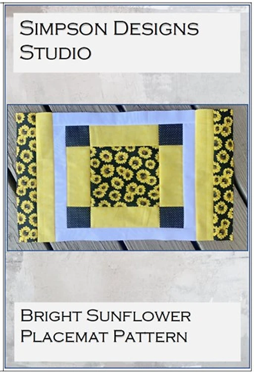 Bright Sunflower Placemat Pattern