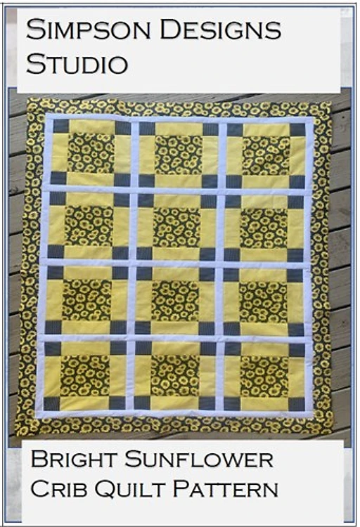 Bright Sunflowers Quilt Pattern PDF