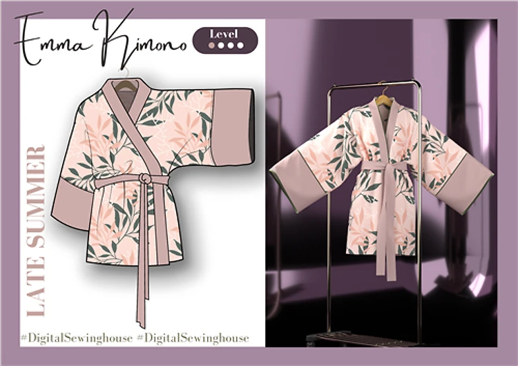 Emma Kimono PDF Sewing Pattern