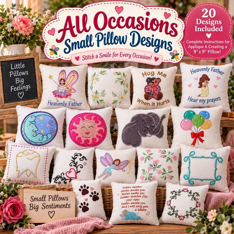 All Occasions Small Pillow Designs