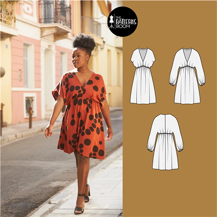 Erato Dress- Sizes 10-18 Clothing PDF Pattern