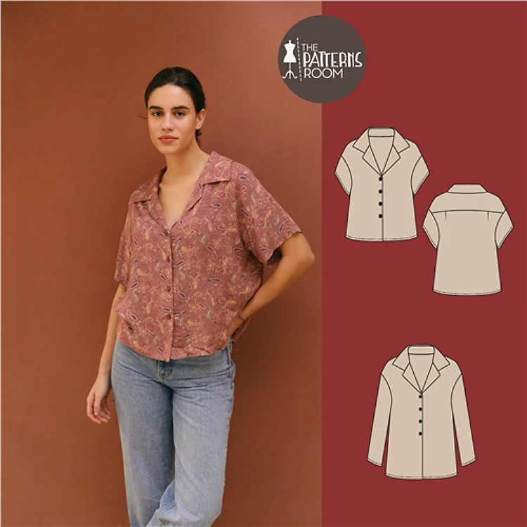 Lucy Shirt- Sizes 10-18 Clothing PDF Pattern
