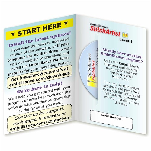 StitchArtist Level 1 Software