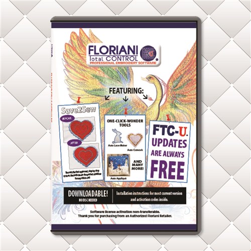 FLORIANI TOTAL CONTROL U
EMBROIDERY SOFTWARE FLORIANI TOTAL CONTROL U
EMBROIDERY SOFTWARE