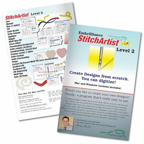 StitchArtist Level 2 Software