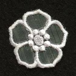 3D Flower - 4x4 flower FSL lace machine embroidery design for decorative pillow covers